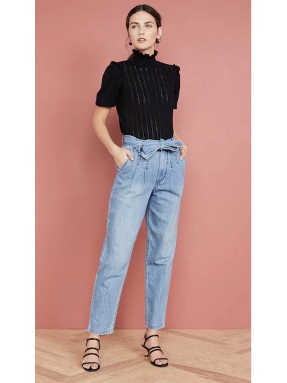 La Vie Rebecca Taylor Tie-Waist Jeans Size 24